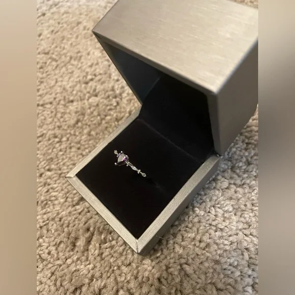 Amethyst 925 Sterling Ring - Picture 5 of 7